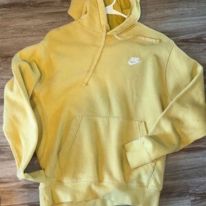 Nike Men's Light Yellow Hoodie